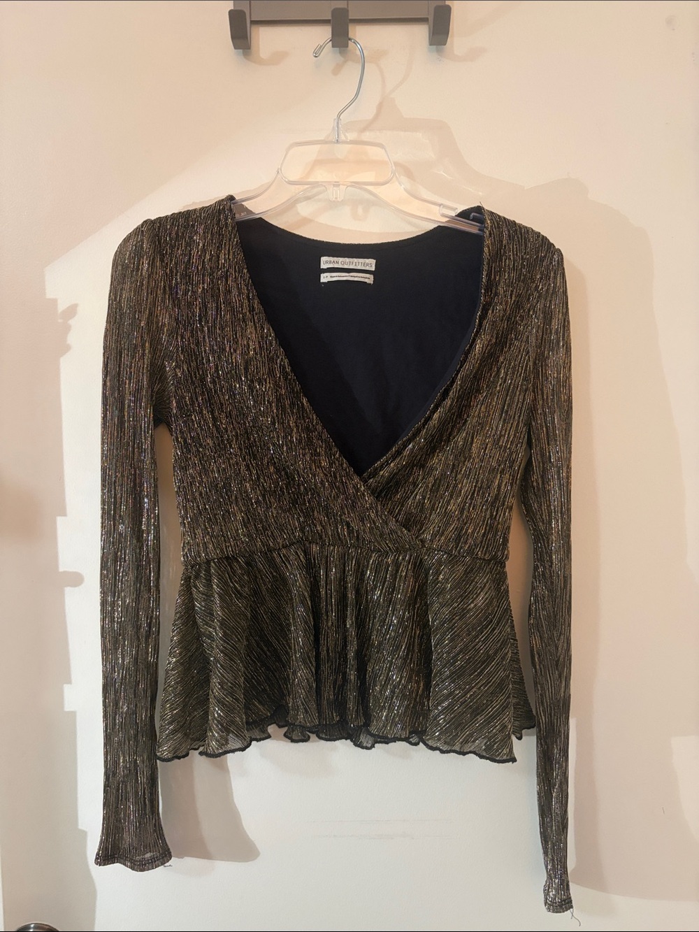 Gold Deep V Top